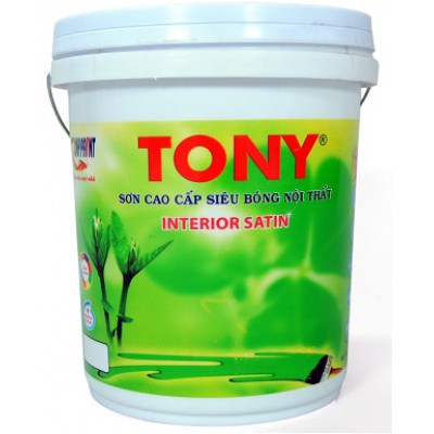 Sơn cao cấp siêu bóng nội thất Tony Interior Satin 18L